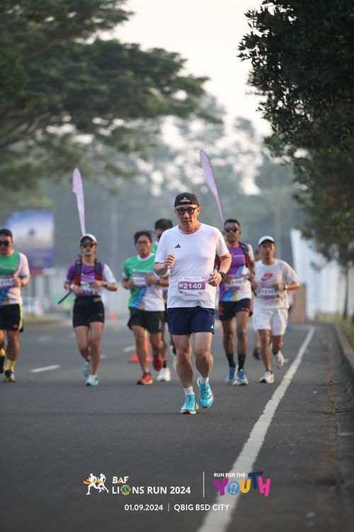Race photo from BAF LIONS RUN 2024