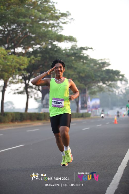 Race photo from BAF LIONS RUN 2024