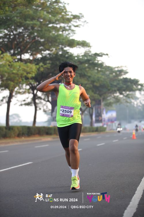 Race photo from BAF LIONS RUN 2024