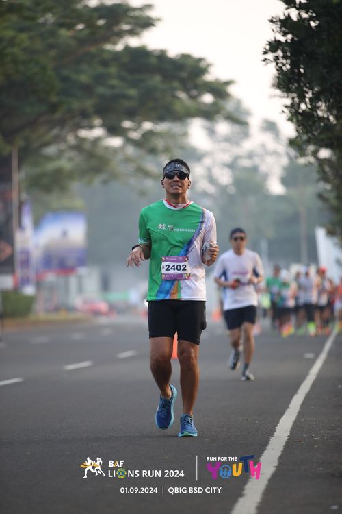 Race photo from BAF LIONS RUN 2024