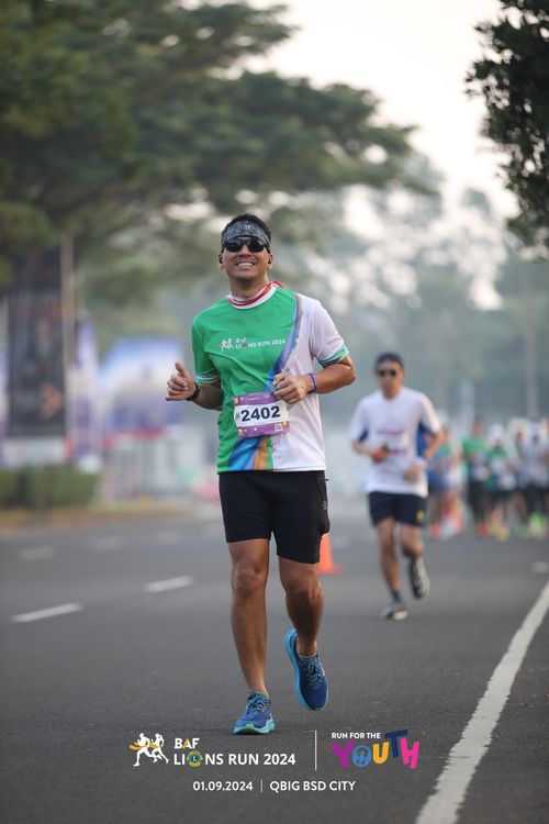 Race photo from BAF LIONS RUN 2024