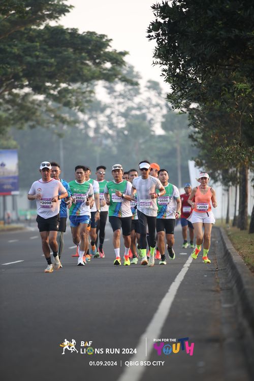 Race photo from BAF LIONS RUN 2024