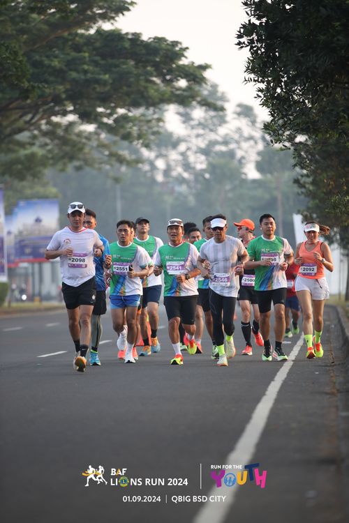 Race photo from BAF LIONS RUN 2024