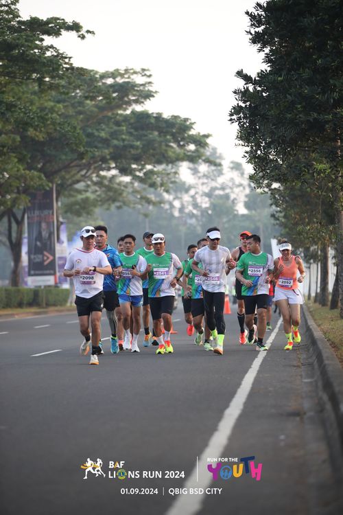 Race photo from BAF LIONS RUN 2024