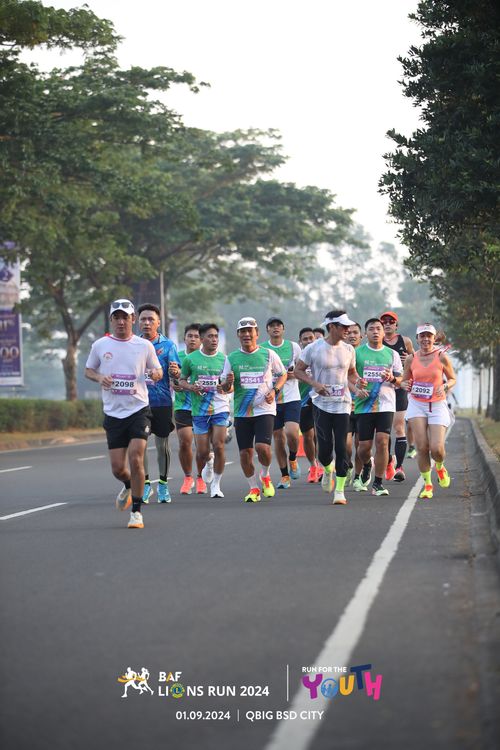 Race photo from BAF LIONS RUN 2024