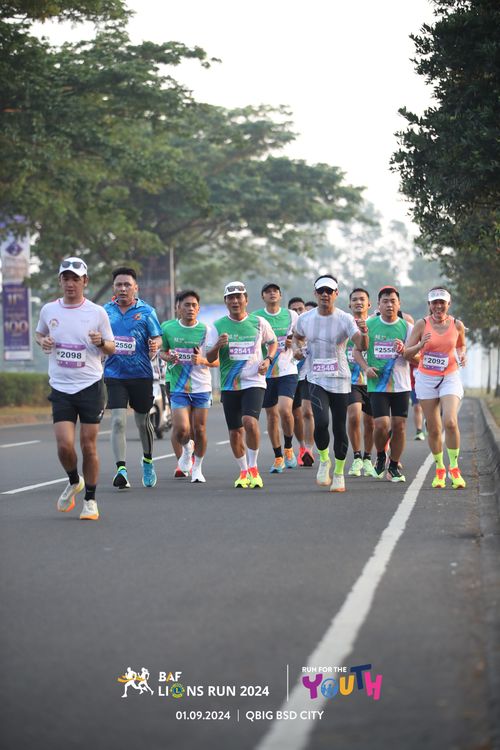 Race photo from BAF LIONS RUN 2024