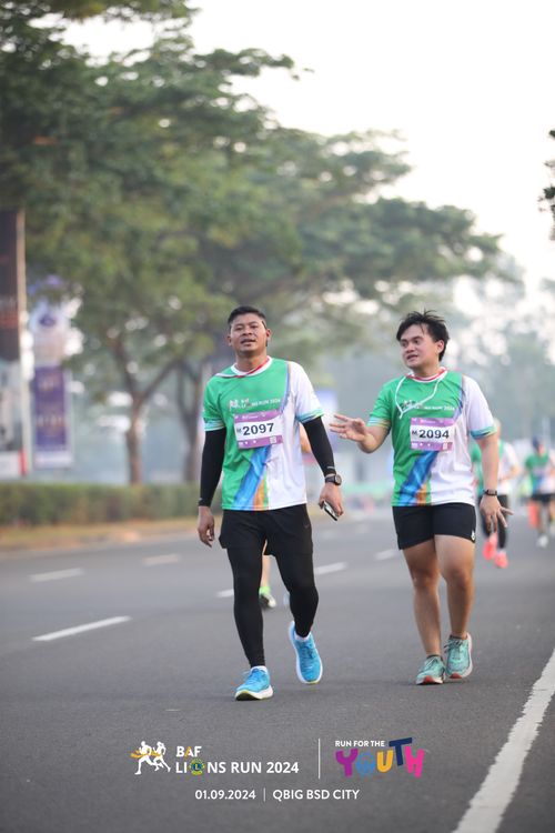Race photo from BAF LIONS RUN 2024