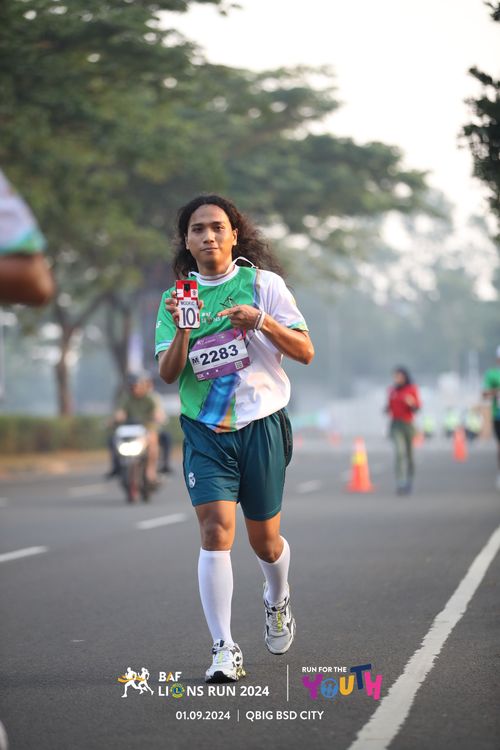 Race photo from BAF LIONS RUN 2024