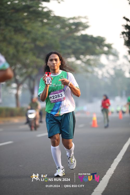 Race photo from BAF LIONS RUN 2024