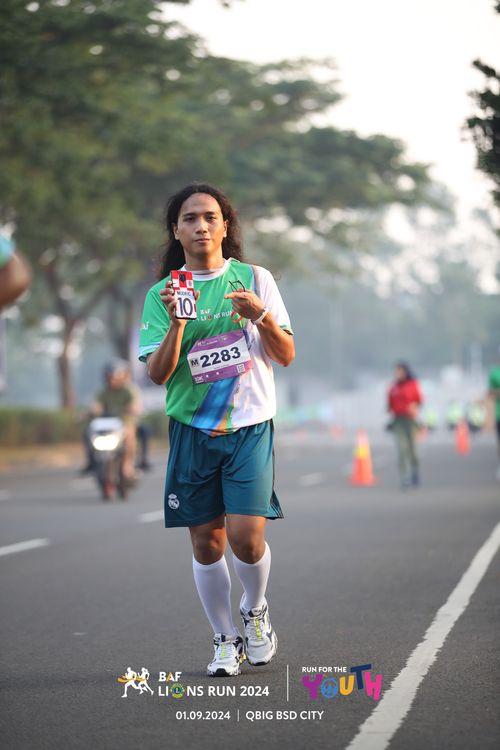 Race photo from BAF LIONS RUN 2024