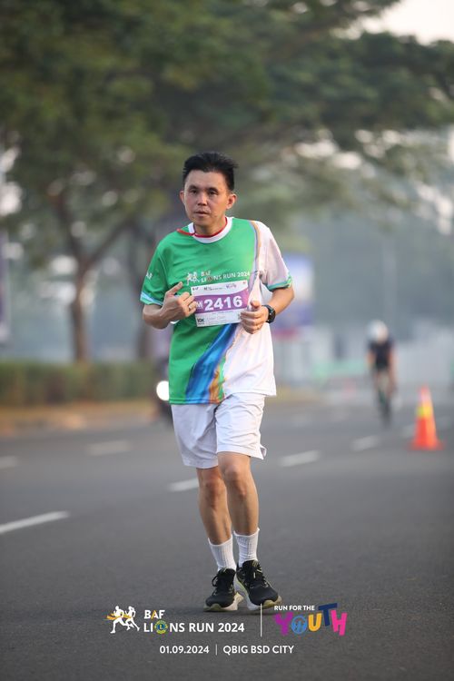 Race photo from BAF LIONS RUN 2024