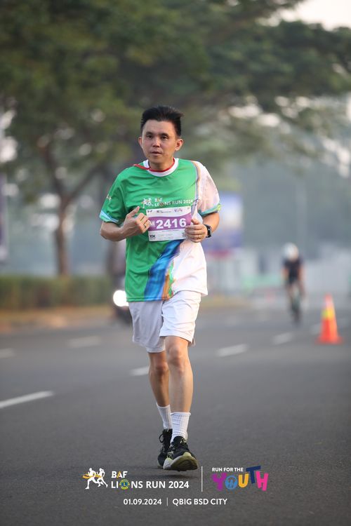 Race photo from BAF LIONS RUN 2024