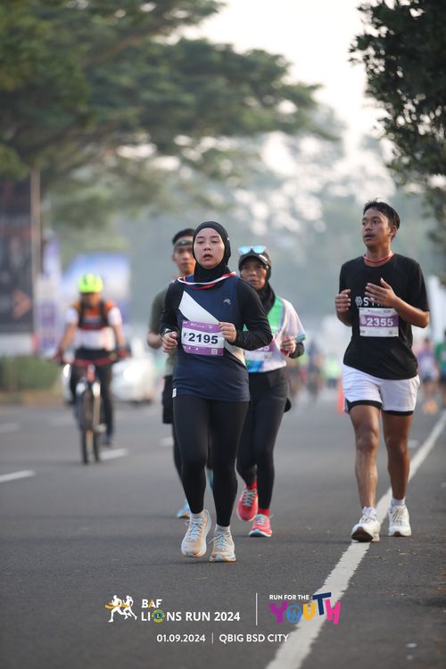 Race photo from BAF LIONS RUN 2024