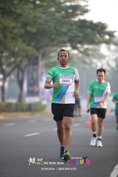 Race photo from BAF LIONS RUN 2024