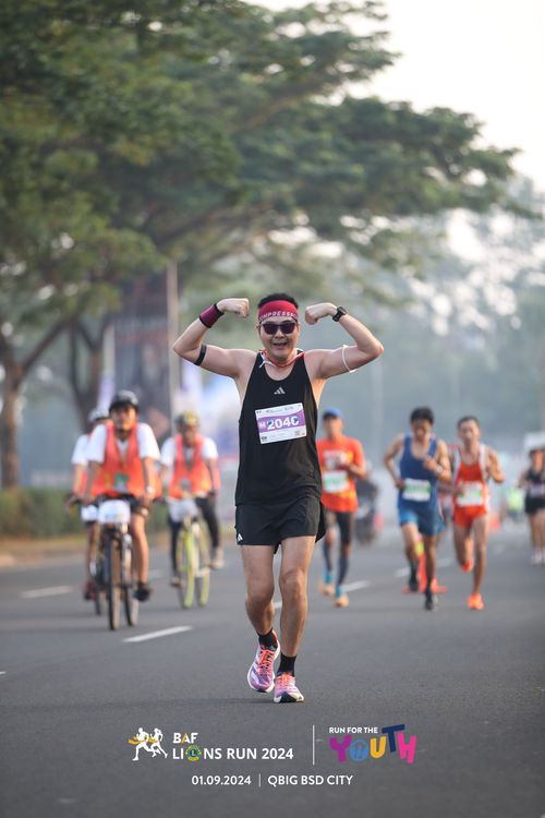 Race photo from BAF LIONS RUN 2024