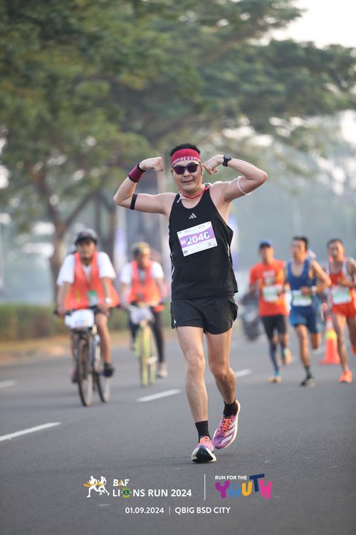Race photo from BAF LIONS RUN 2024