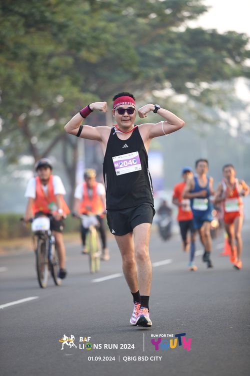 Race photo from BAF LIONS RUN 2024
