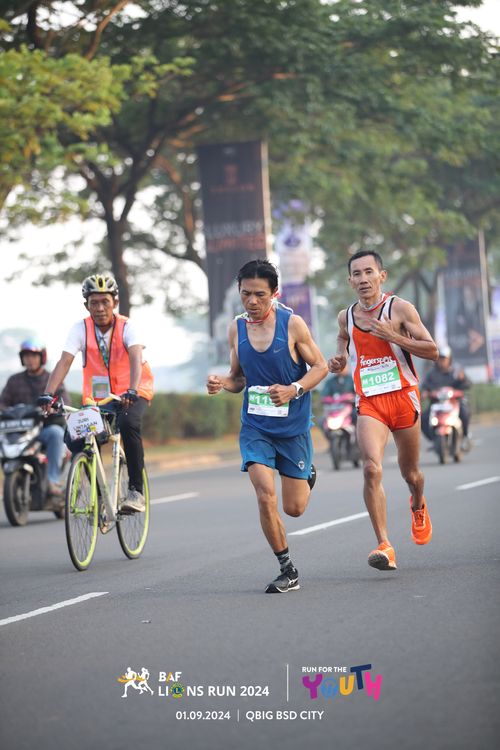 Race photo from BAF LIONS RUN 2024