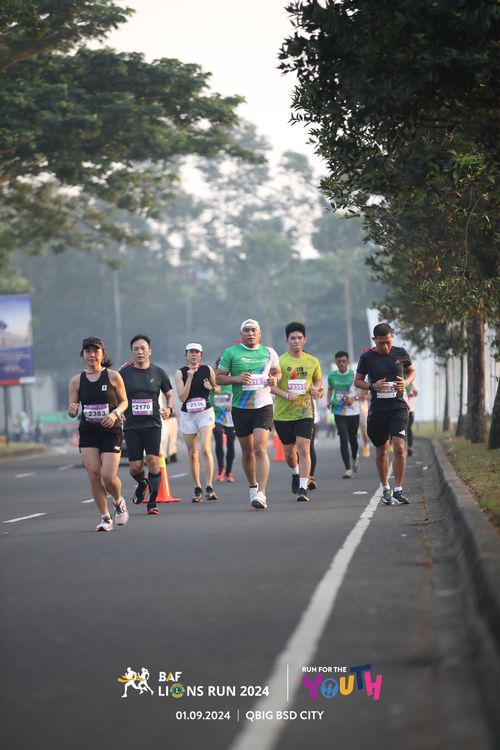 Race photo from BAF LIONS RUN 2024