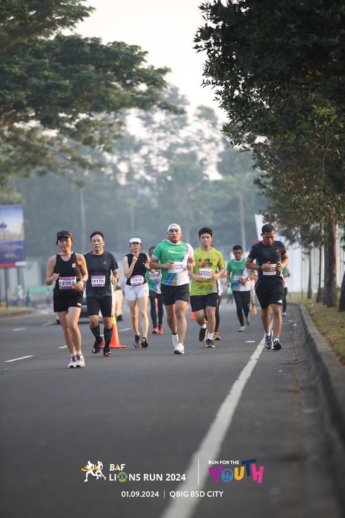 Race photo from BAF LIONS RUN 2024