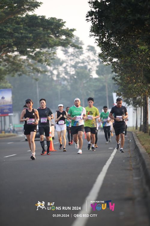Race photo from BAF LIONS RUN 2024