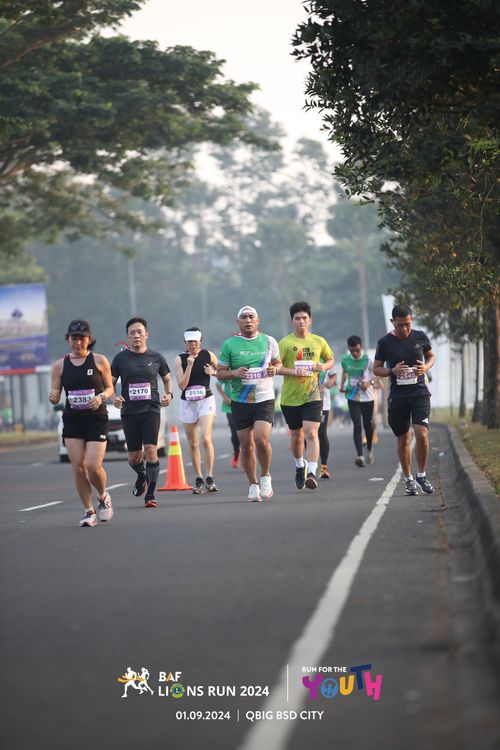 Race photo from BAF LIONS RUN 2024