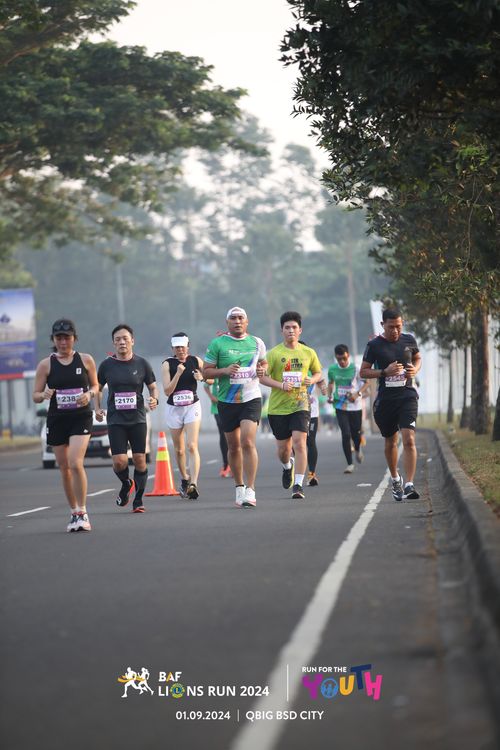 Race photo from BAF LIONS RUN 2024