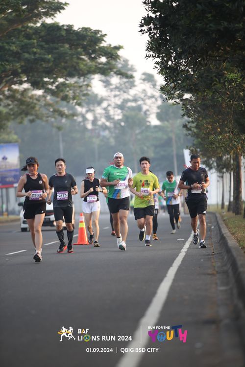 Race photo from BAF LIONS RUN 2024