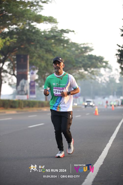 Race photo from BAF LIONS RUN 2024