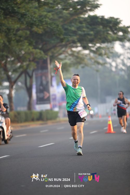 Race photo from BAF LIONS RUN 2024
