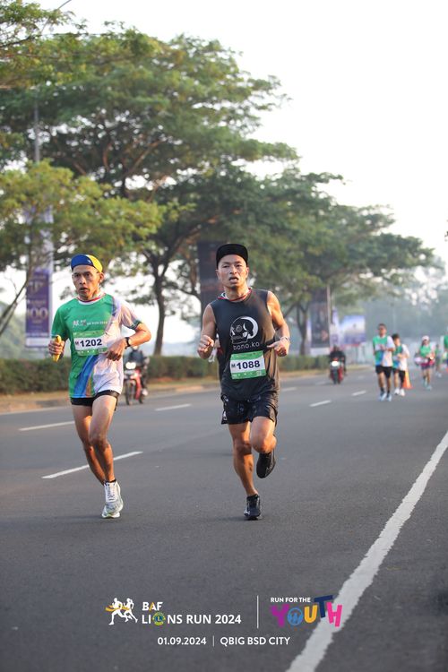 Race photo from BAF LIONS RUN 2024