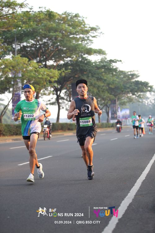 Race photo from BAF LIONS RUN 2024