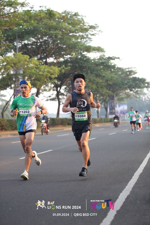 Race photo from BAF LIONS RUN 2024