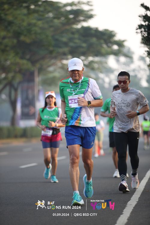 Race photo from BAF LIONS RUN 2024