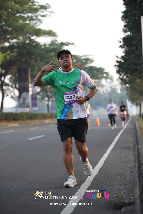 Race photo from BAF LIONS RUN 2024