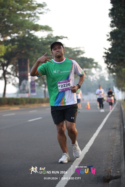 Race photo from BAF LIONS RUN 2024