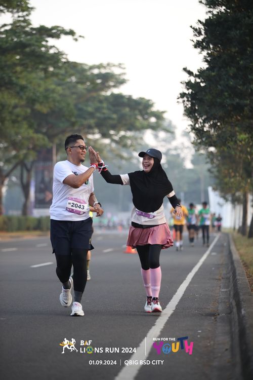 Race photo from BAF LIONS RUN 2024