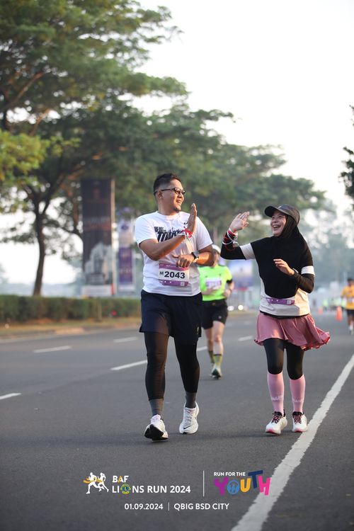 Race photo from BAF LIONS RUN 2024