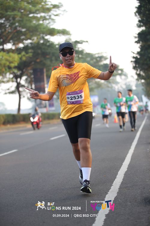 Race photo from BAF LIONS RUN 2024