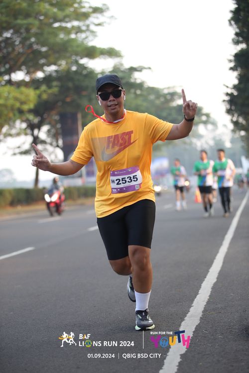Race photo from BAF LIONS RUN 2024