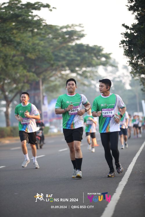 Race photo from BAF LIONS RUN 2024