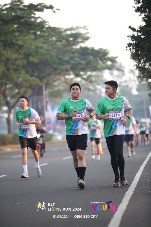 Race photo from BAF LIONS RUN 2024