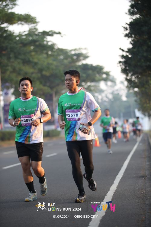 Race photo from BAF LIONS RUN 2024