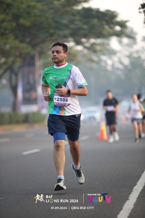 Race photo from BAF LIONS RUN 2024