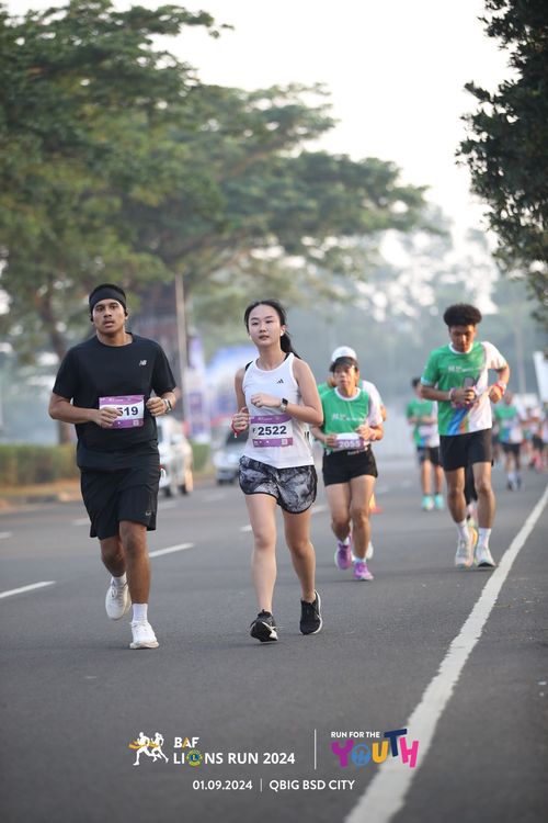 Race photo from BAF LIONS RUN 2024
