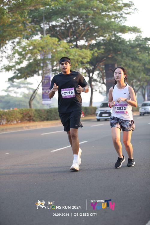 Race photo from BAF LIONS RUN 2024