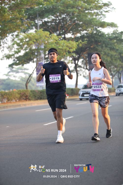 Race photo from BAF LIONS RUN 2024
