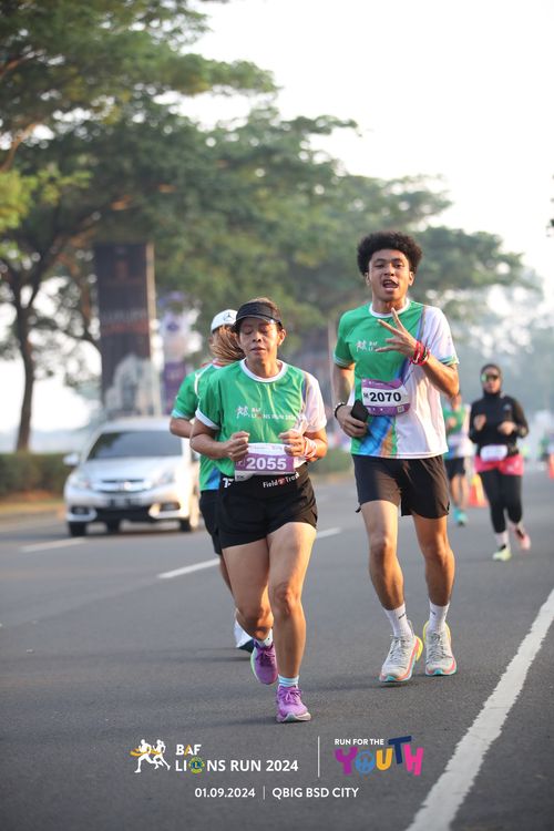 Race photo from BAF LIONS RUN 2024