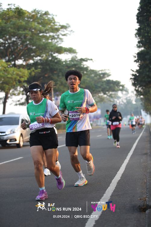 Race photo from BAF LIONS RUN 2024
