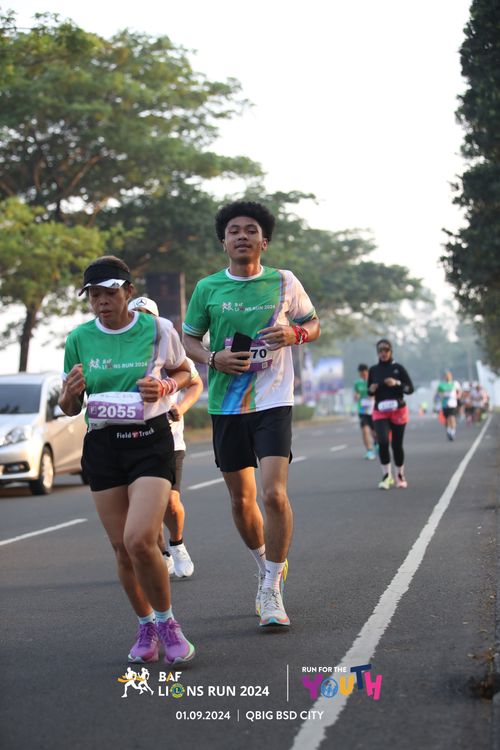 Race photo from BAF LIONS RUN 2024